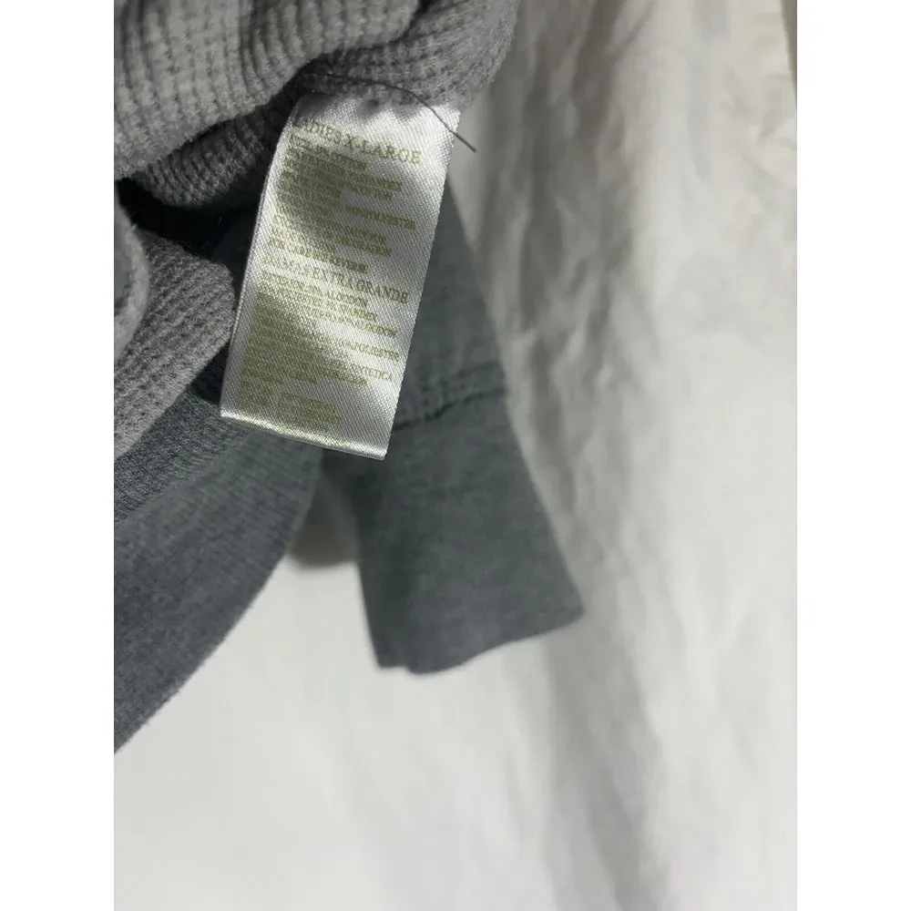 Green Tea‎ Jacket SZ XL Zip Grey Hoodie Comfy Ivory Faux Fur Liner T6